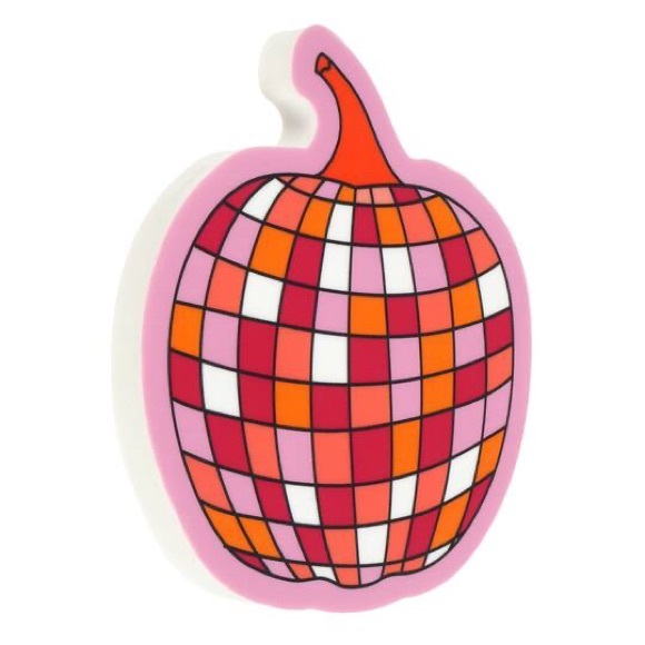 Disco Pumpkin Jumbo Super Large Eraser Back to School 6” - Picture 2 of 2